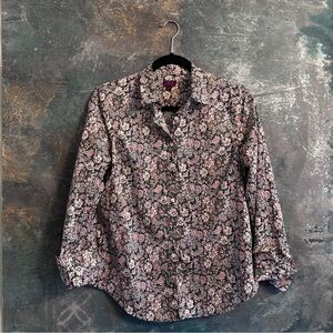 J. Crew Liberty® Floral Print Perfect Shirt, Women's Size 8